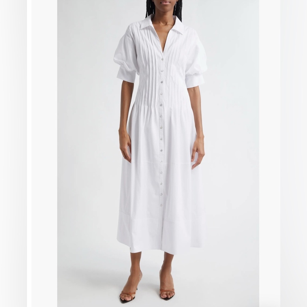 Cinq a Sept Monty Midi Dress White - Picture 2 of 15